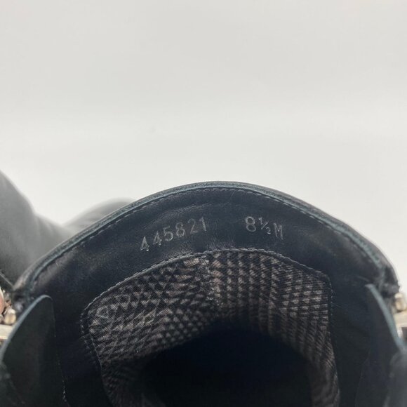 Aquatalia Black Leather Zipper Ankle Booties | Size 8.5 - Picture 8 of 9